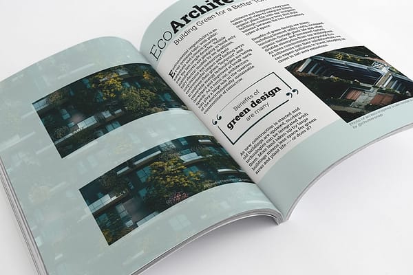 Eco Architecture Magazine Print Design