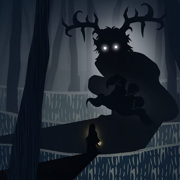 In the Forest, digital illustration