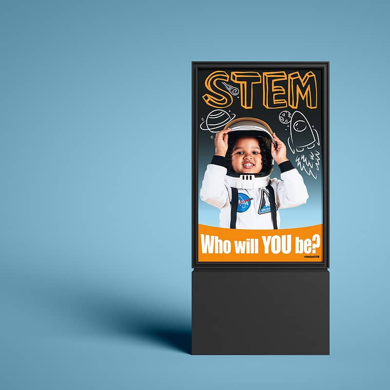 Mockup of SheCanSTEM poster