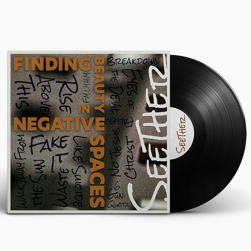 Mockup image of album redesign for Seether's "Finding Beauty in Negative Spaces".